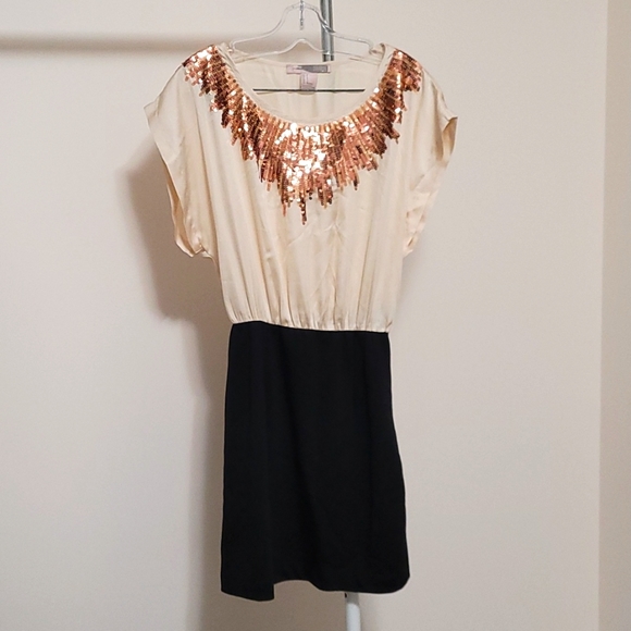 Forever 21 Gold Glam Dress S - Picture 1 of 2